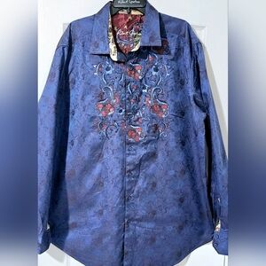 ROBERT GRAHAM SIZE 2XLT EXCELLENT CONDITION.